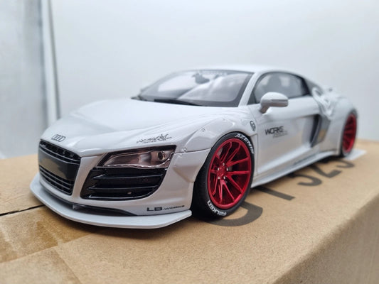 Audi R8 Liberty Walk grey Limitiert 1:18 GT Spirit GT325 Ауди Р8 Лимитирана сив