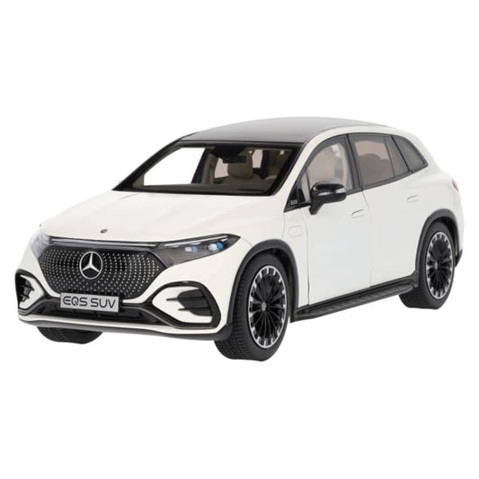 Mercedes Benz EQS SUV X296 AMG white 1:18 NOREV B66960590 Мерцедес Бенц бял отваряем