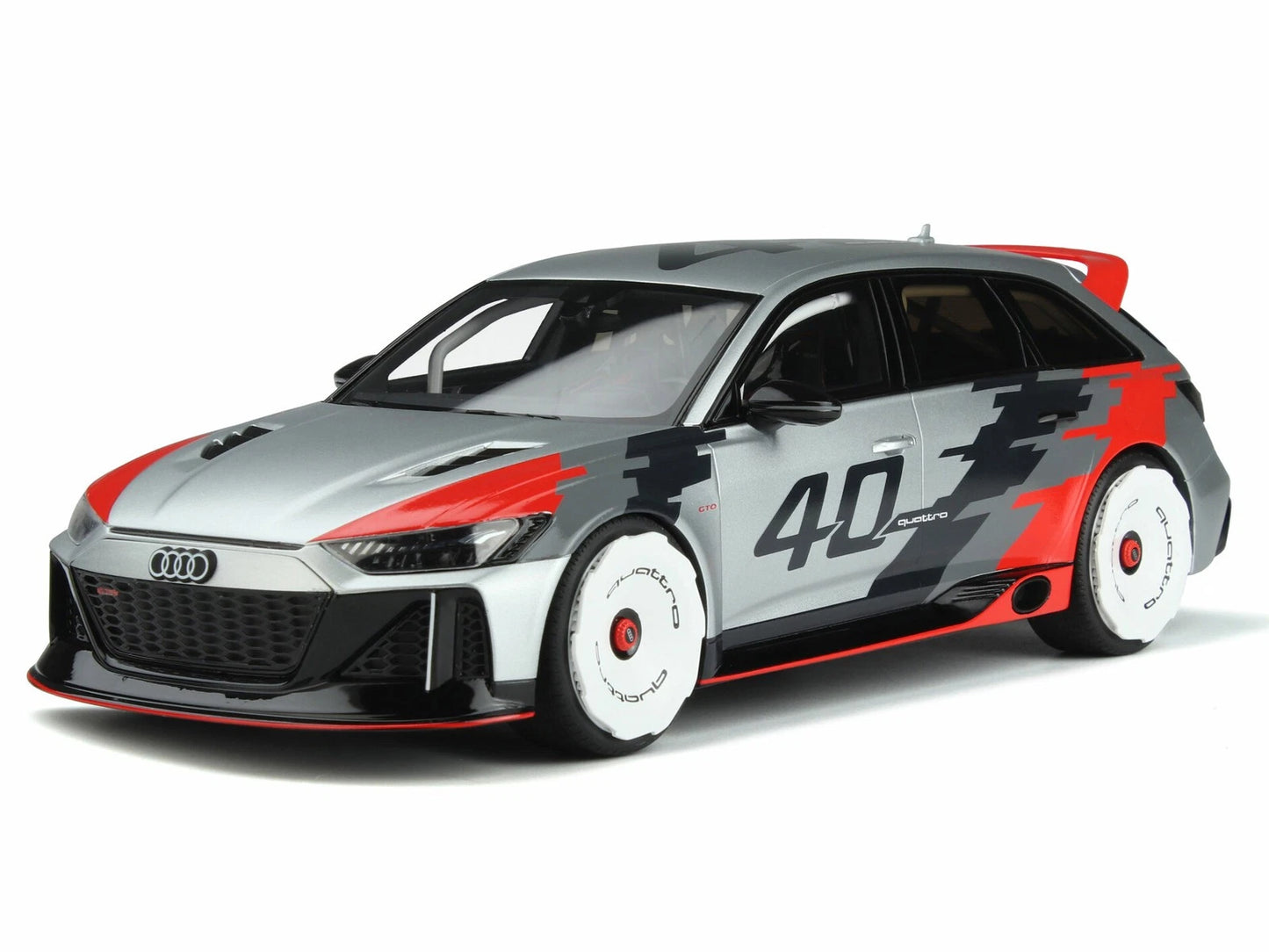 Audi RS6 GTO Concept 40 Years Quattro Kombi white Limitiert 1:18 GT Spirit GT373 Ауди РС6 ГТО Концепт Комби Лимитирана