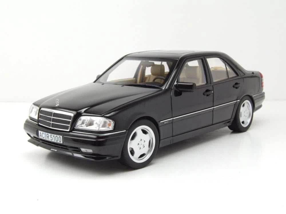 Mercedes Benz C Klasse C36 AMG W202 1993 black 1:18 NOREV 183381 Мерцедес Бенц Ц Класа черен отваряем