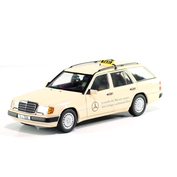 Mercedes Benz E Klasse Taxi W124 300D Limited 1000 1:18 NOREV B66040702 Мерцедес Бенц Е Класа Такси 300Д отваряем Лимитирана 1000