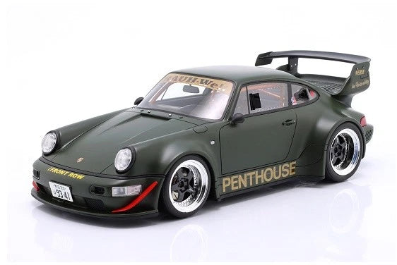 Porsche 911 964 RWB Rauh Welt Penthouse Limitiert green 1:18 GT Spirit GT559 Порше зелен Лимитирана