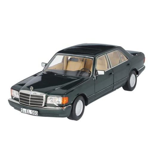 Mercedes Benz 560SEL green 1:18 NOREV B66040682 Мерцедес Бенц 560СЕЛ зелен отваряем