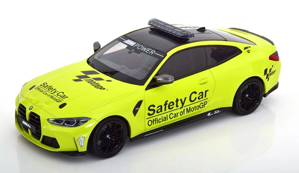 Bmw M4 G82 Coupe Safety Car Mot Gp 2020 yellow Limited 450pcs 1:18 Minichamps 155020126 Бмв M4 G82 жълт Лимитирана