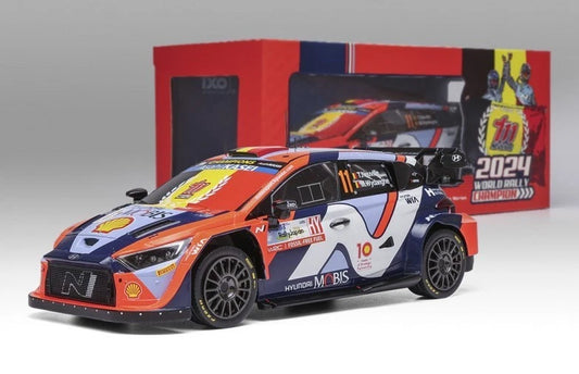 Hyundai i20 N Rally1 #11 Rally Japan World Champion 2024 1:18 IXO 18RMC228.22 Хюндай и20 Рали