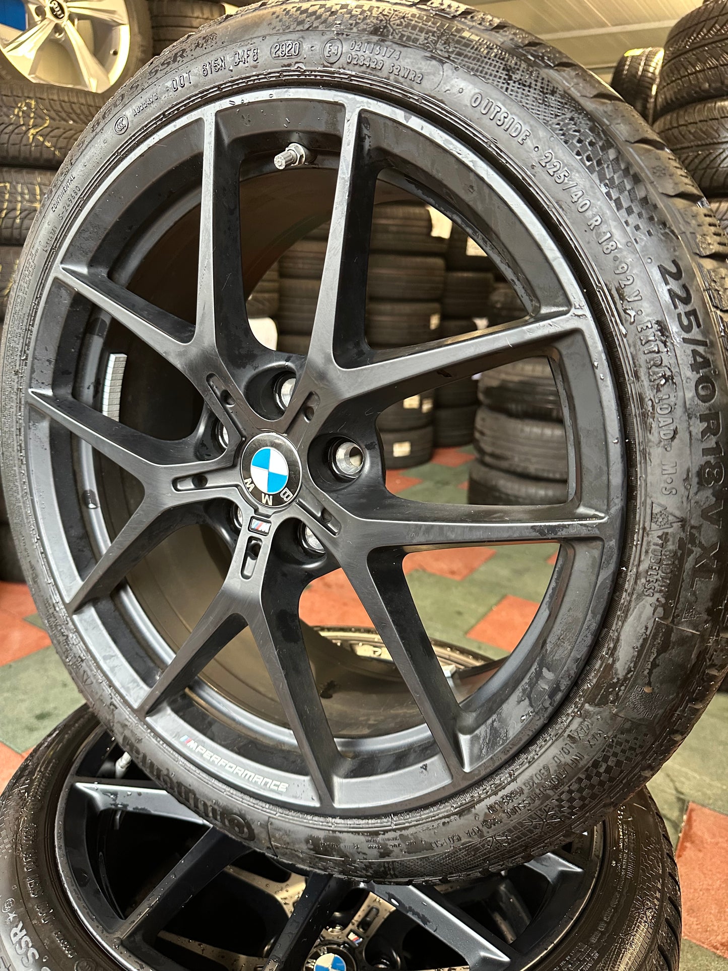 Оригинал BMW 1er F40 2er F44 18 Zoll M Performance M554 Бмв 1-ва 2-ра серия Ф40 Ф44 18 цола Алуминиеви джанти зимен комплект зимни гуми