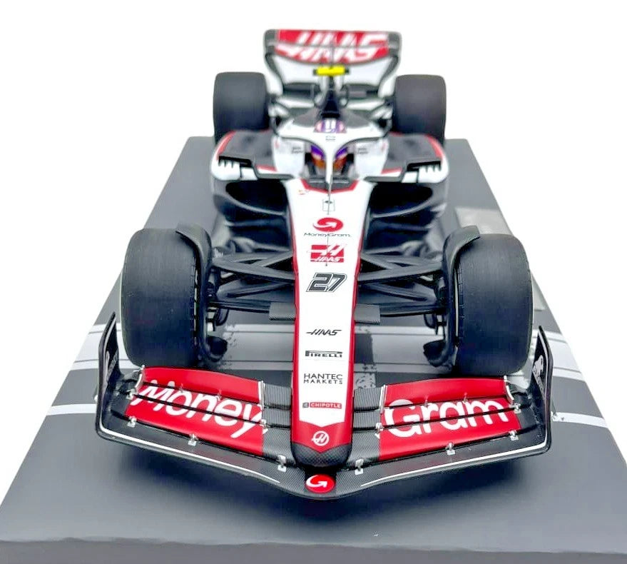 Ferrari Moneygram HAAS F1 Team VF-23 Nico Huelkenberg 2023 Limited 316pcs 1:18 Minichamps 117230127 Формула 1 Хаас Лимитирана