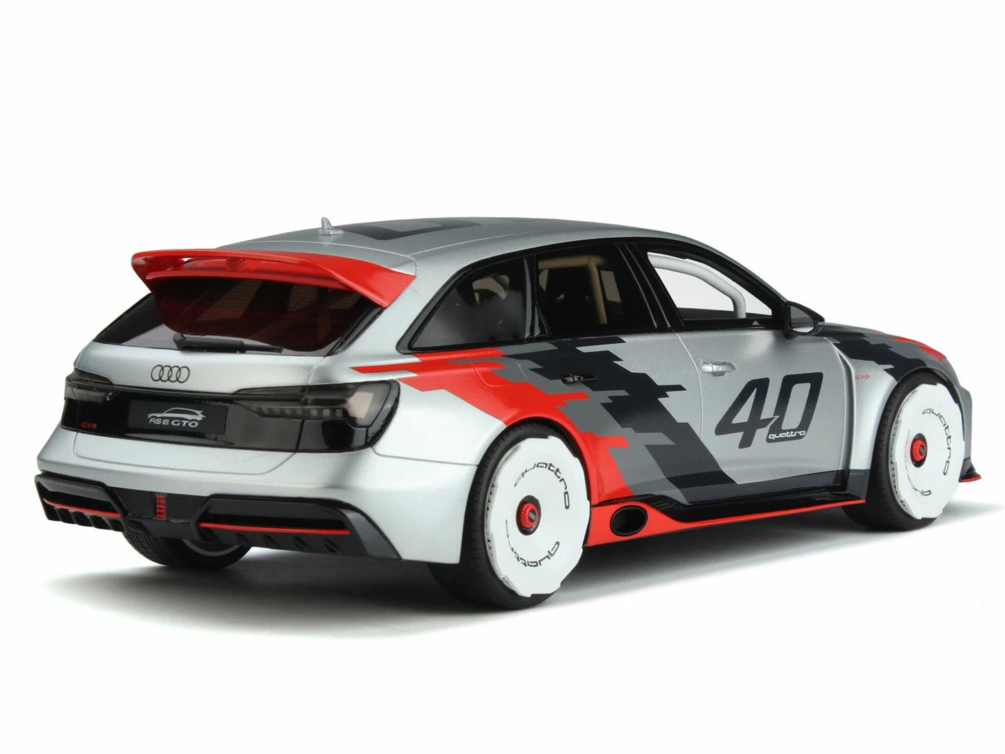 Audi RS6 GTO Concept 40 Years Quattro Kombi white Limitiert 1:18 GT Spirit GT373 Ауди РС6 ГТО Концепт Комби Лимитирана