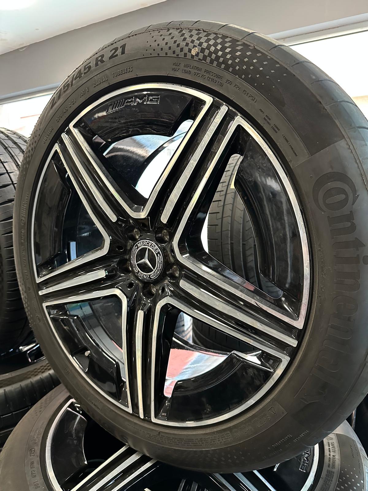 Оригинал като Нови Mercedes GLE V167 C167 AMG 21 Zoll Мерцедес ГЛЕ 21 цола AMG джанти летен комплект летни гуми