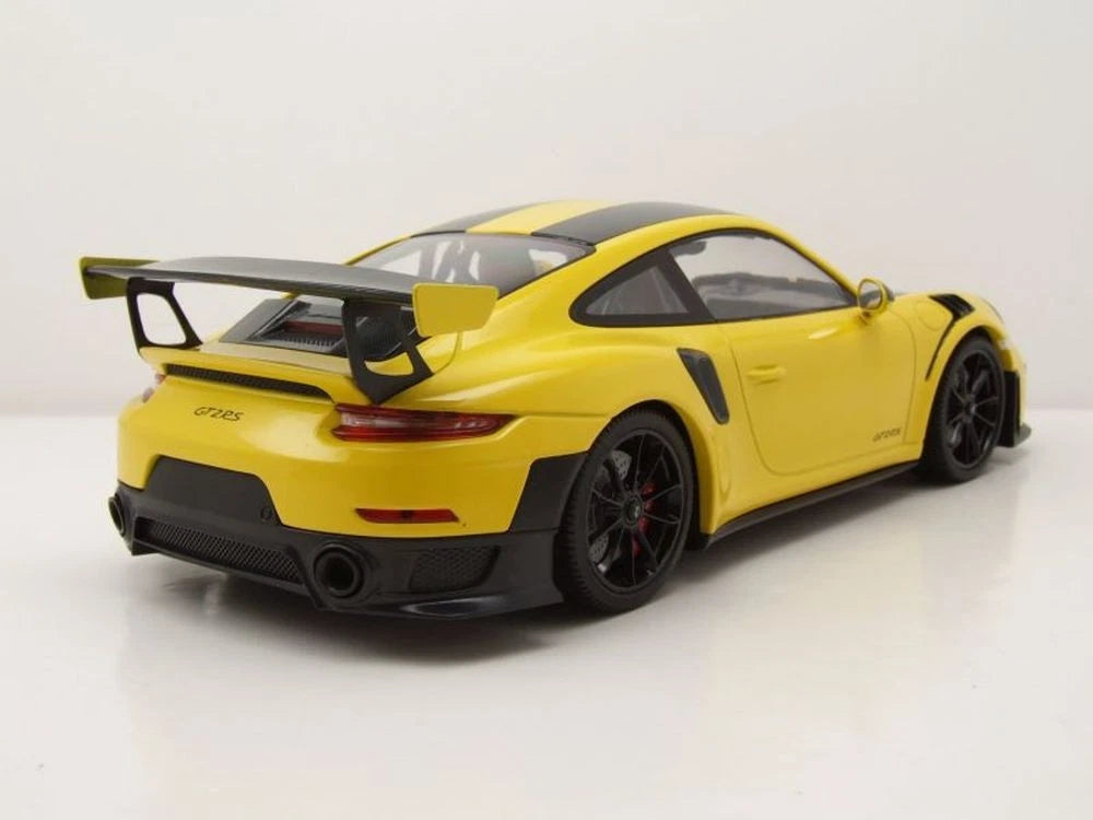 Porsche 911 991.2 GT2 RS 2018 yellow Limited 600pcs 1:18 Minichamps 155068311 Порше 911 991.2 жълт Лимитирана