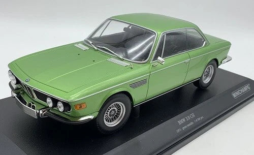 BMW 3.0 CSi Coupe 1971 green Limited 506pcs 1:18 Minichamps 155028034 Бмв Лимитирана