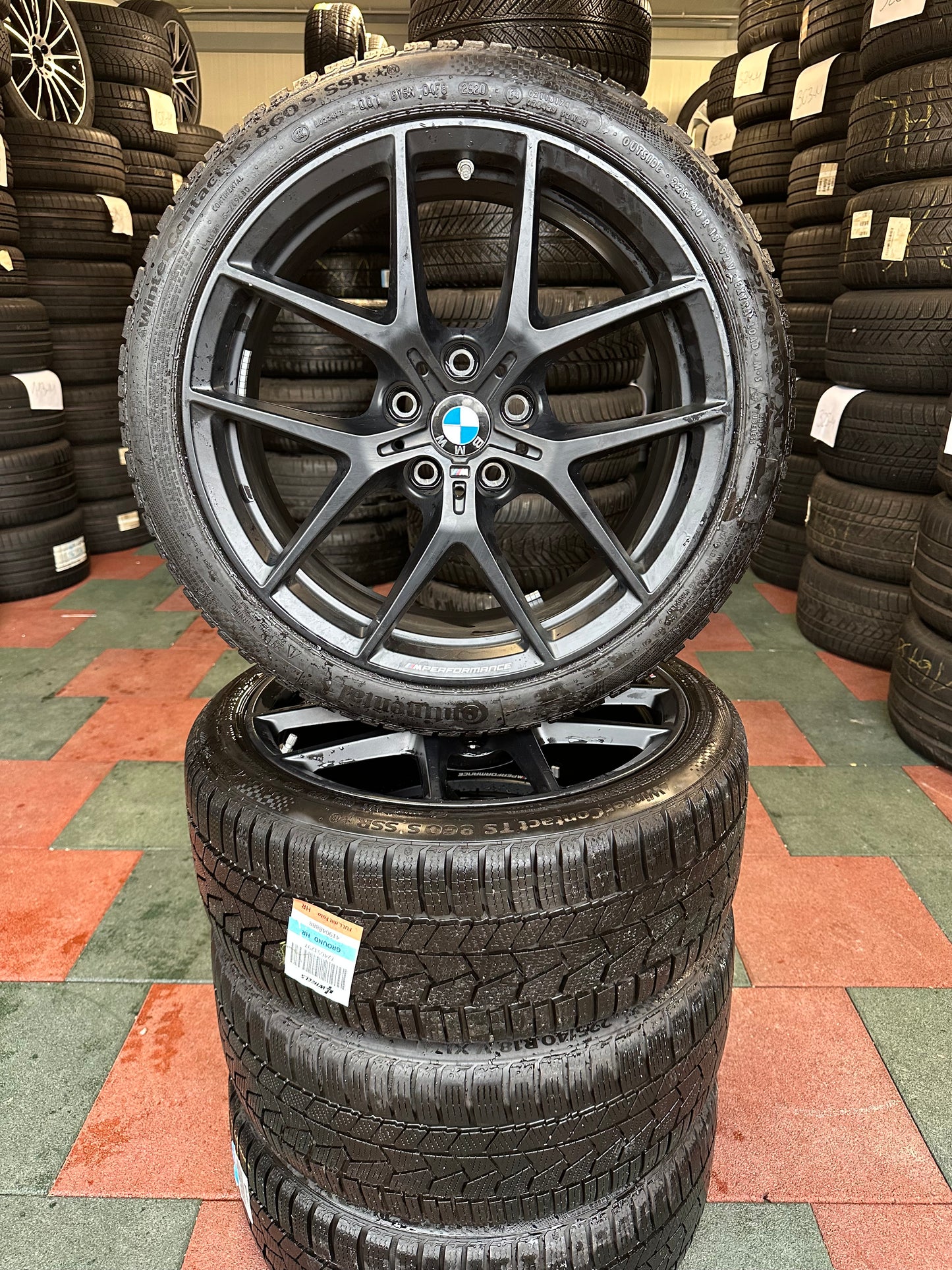 Оригинал BMW 1er F40 2er F44 18 Zoll M Performance M554 Бмв 1-ва 2-ра серия Ф40 Ф44 18 цола Алуминиеви джанти зимен комплект зимни гуми