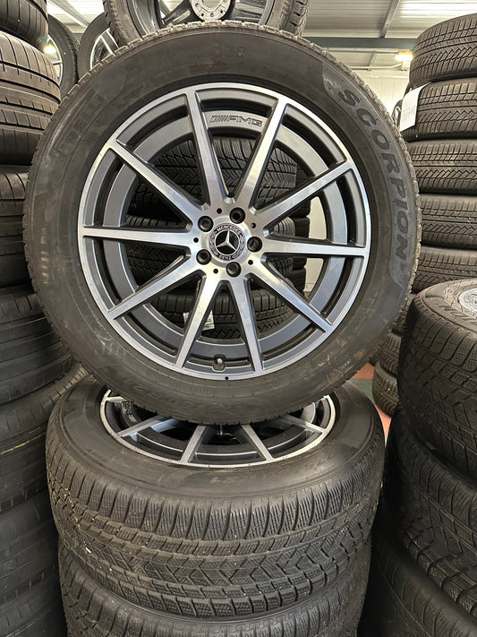 Оригинал Mercedes GLS63 AMG X167 W167 21 Zoll Мерцедес ГЛС63 АМГ X167 W167 21 цола джанти зимен комплект зимни гуми