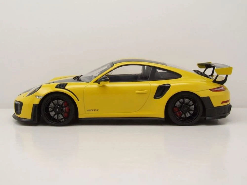 Porsche 911 991.2 GT2 RS 2018 yellow Limited 600pcs 1:18 Minichamps 155068311 Порше 911 991.2 жълт Лимитирана