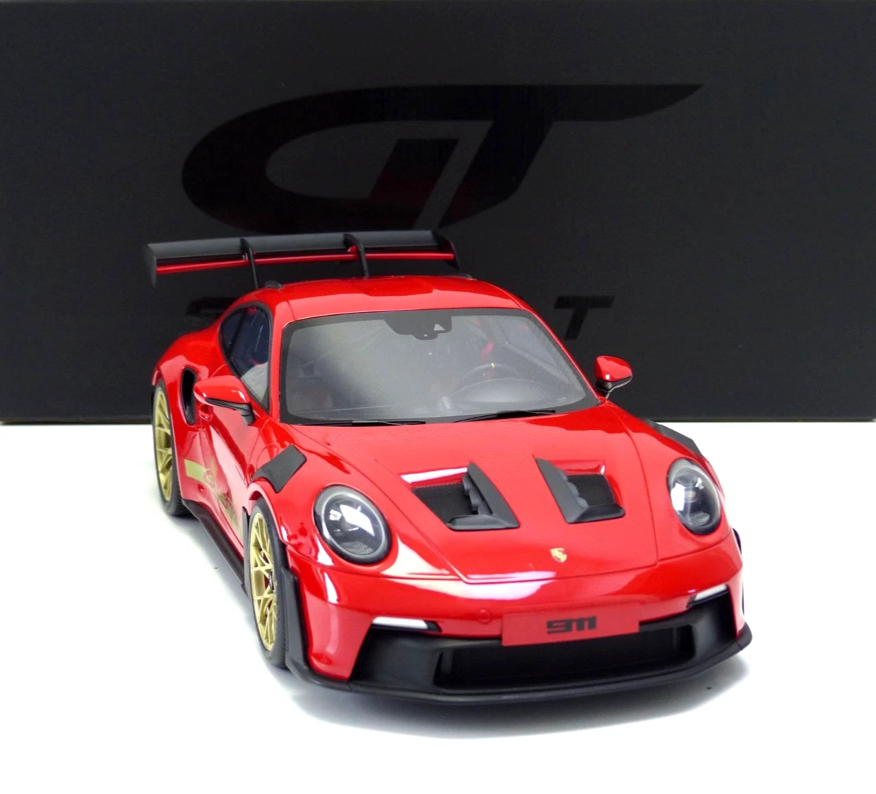 Porsche 911 992 GT3 RS Guard red Limitiert 601/1100 1:12 GT Spirit GT939 Порше ГТ3 червен Лимитирана