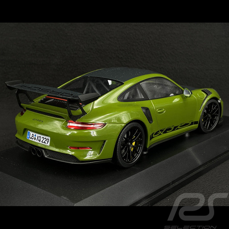 PORSCHE 911 991.2 GT3 RS 2019 green Limited 222pcs 1:18 Minichamps 155068232 Порше 911 ГТ3 РС Лимитирана зелен