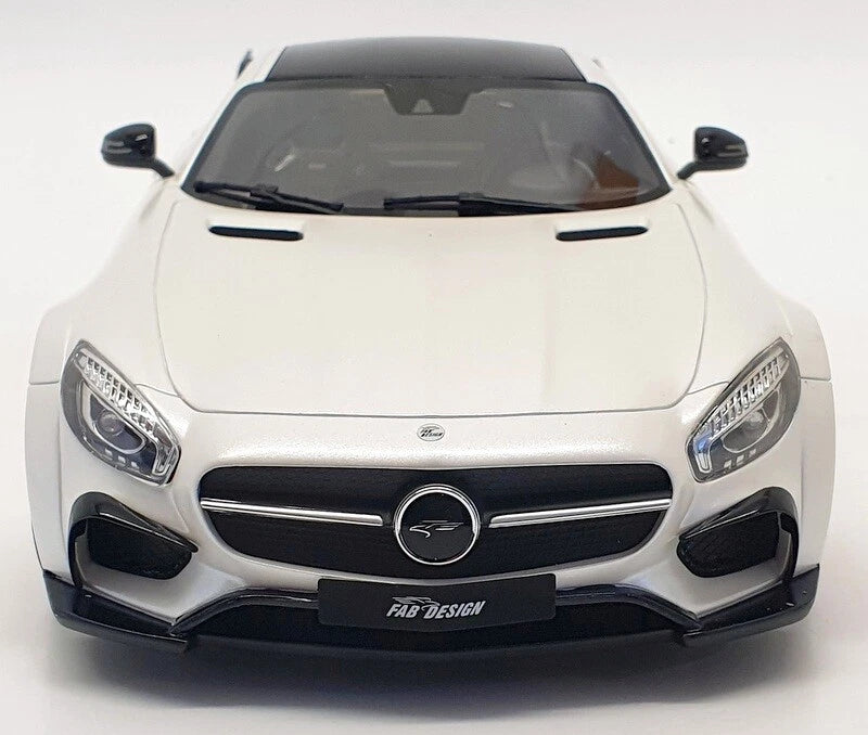 Mercedes Benz GT AMG W190 Coupe white FAB Design Limitiert 360/999 1:18 GT Spirit GT157 Мерцедес Бенц ГТ бял Лимитирана
