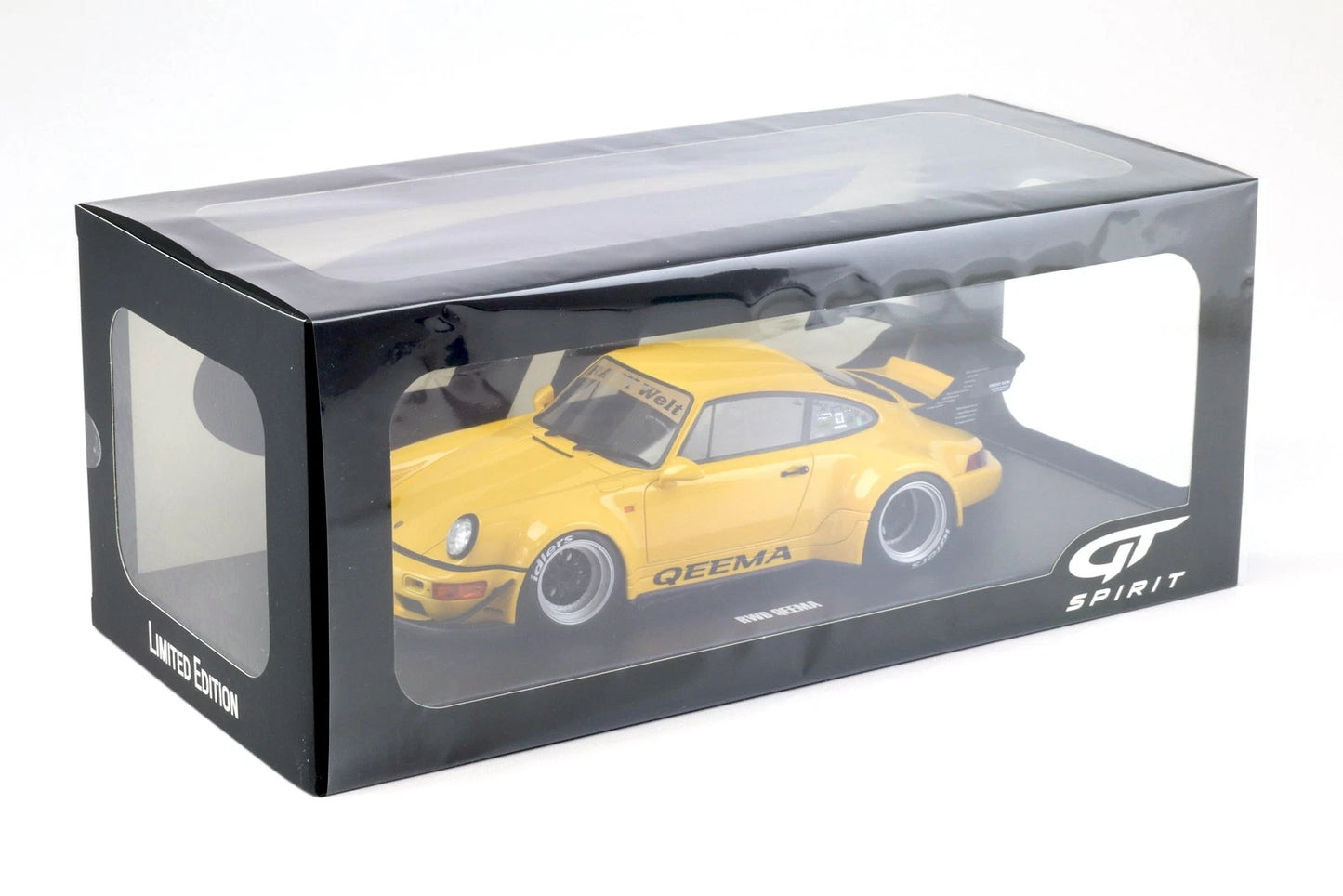 Porsche 911 964 RWB Qeema Limitiert yellow 1:18 GT Spirit GT492 Порше жълт Лимитирана