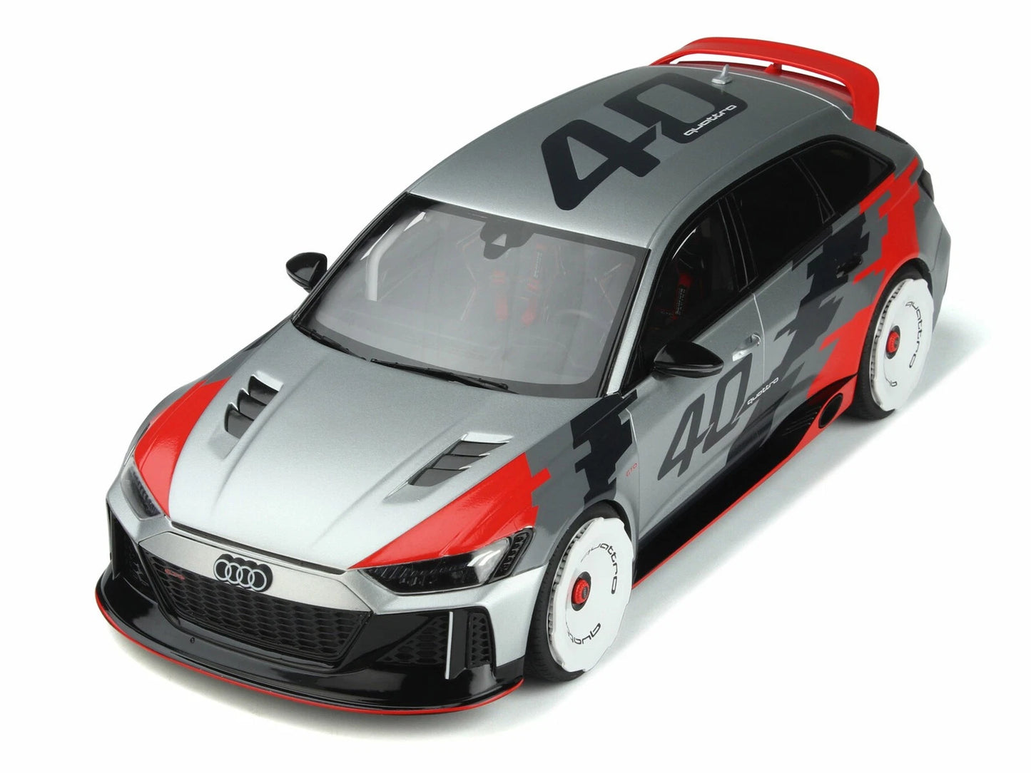 Audi RS6 GTO Concept 40 Years Quattro Kombi white Limitiert 1:18 GT Spirit GT373 Ауди РС6 ГТО Концепт Комби Лимитирана