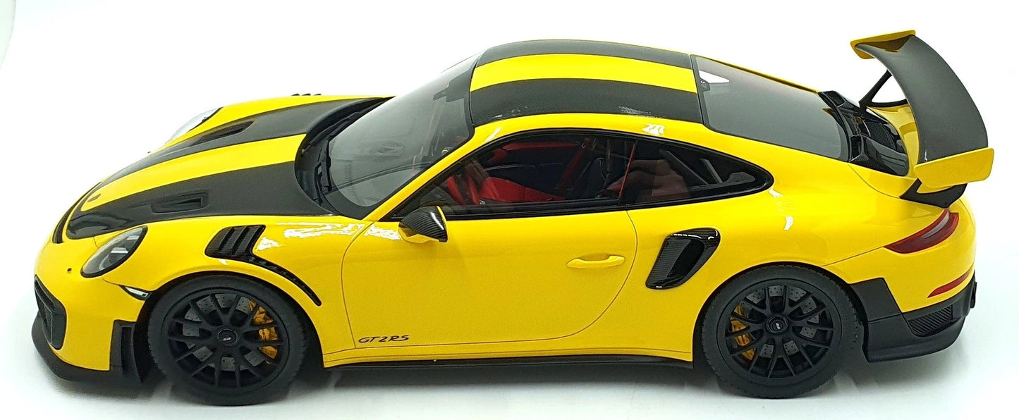 Porsche 911 991.2 GT2 RS Coupe yellow Limitiert 1:12 GT Spirit GT535 Порше ГТ2 жълт Лимитирана