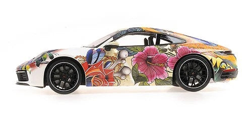 Porsche 911 Carrera 4S flower design Limited 500pcs 1:18 Minichamps 155067329 Порше 911 Карера 4С Лимитирана