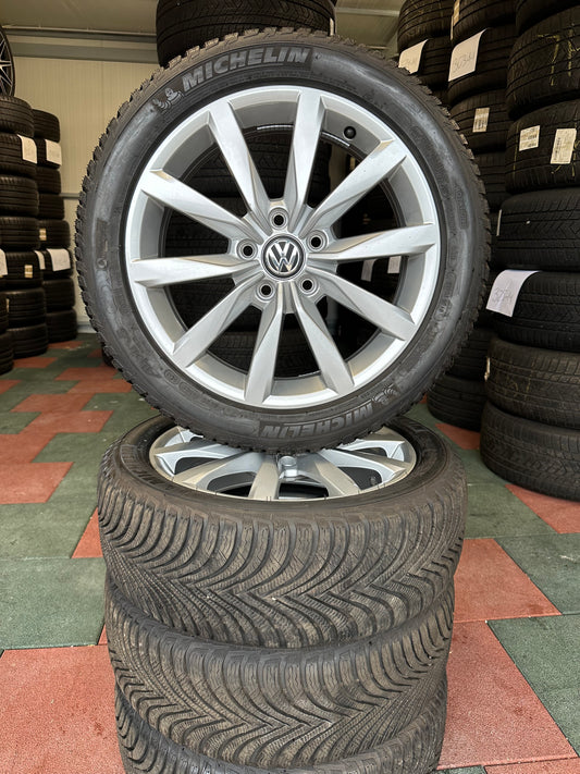 Оригинал VW Volkswagen Golf 6 7 17 Zoll Фолксваген Голф 6 7 17 цола Алуминиеви джанти зимен комплект зимни гуми