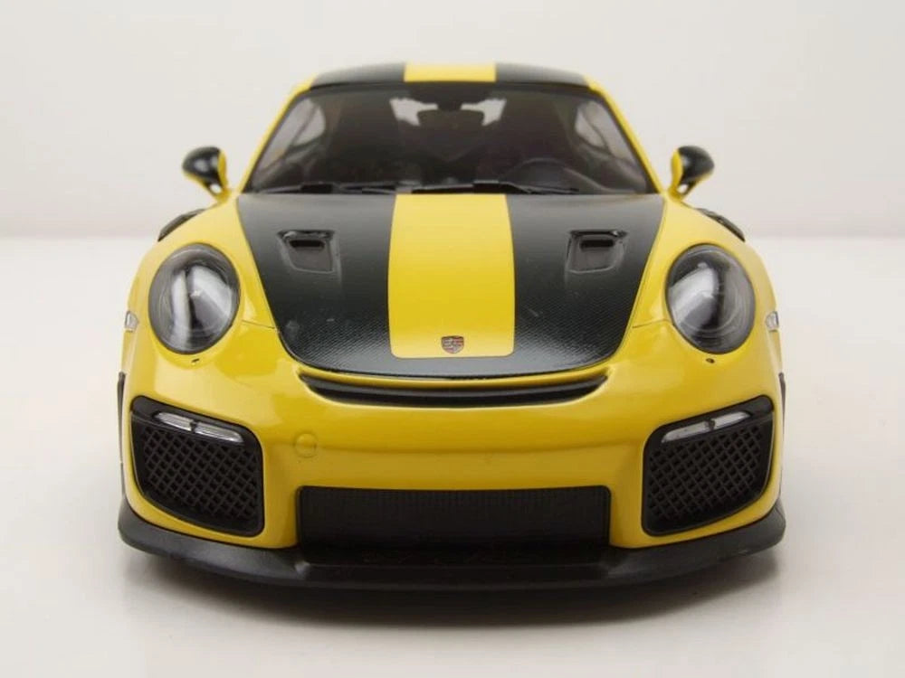 Porsche 911 991.2 GT2 RS 2018 yellow Limited 600pcs 1:18 Minichamps 155068311 Порше 911 991.2 жълт Лимитирана