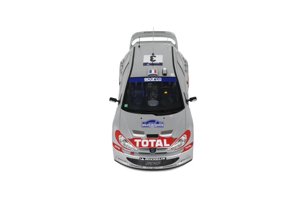 Peugeot 206 WRC Gilles Panizzi Limited grey 1:18 Ottomobile Otto OT1085 Пежо 206 Рали Лимитирана сив