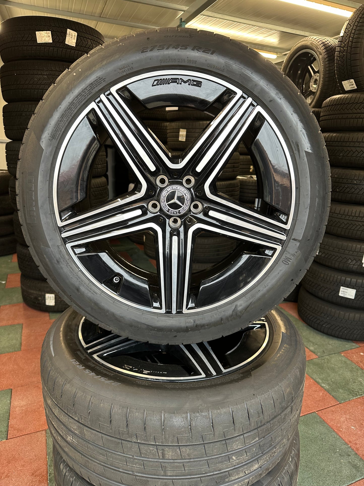 Оригинал Mercedes GLE V167 C167 AMG 21 Zoll Мерцедес ГЛЕ 21 цола AMG джанти летен комплект летни гуми