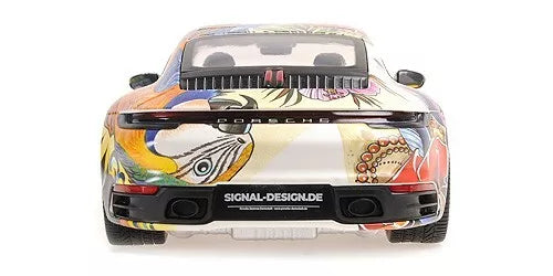 Porsche 911 Carrera 4S flower design Limited 500pcs 1:18 Minichamps 155067329 Порше 911 Карера 4С Лимитирана