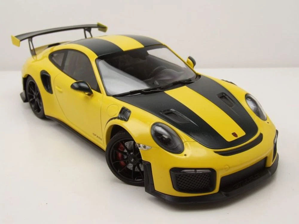 Porsche 911 991.2 GT2 RS 2018 yellow Limited 600pcs 1:18 Minichamps 155068311 Порше 911 991.2 жълт Лимитирана