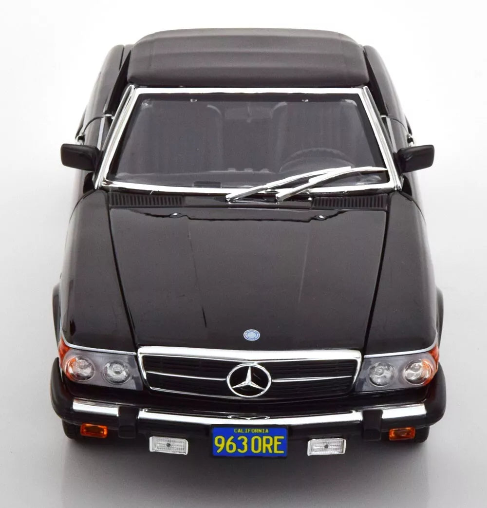 Mercedes Benz 450SL R107 1979 Cabrio black Limited 1000pcs 1:18 NOREV 183724 Мерцедес Бенц 450СЛ Кабрио черен отваряем