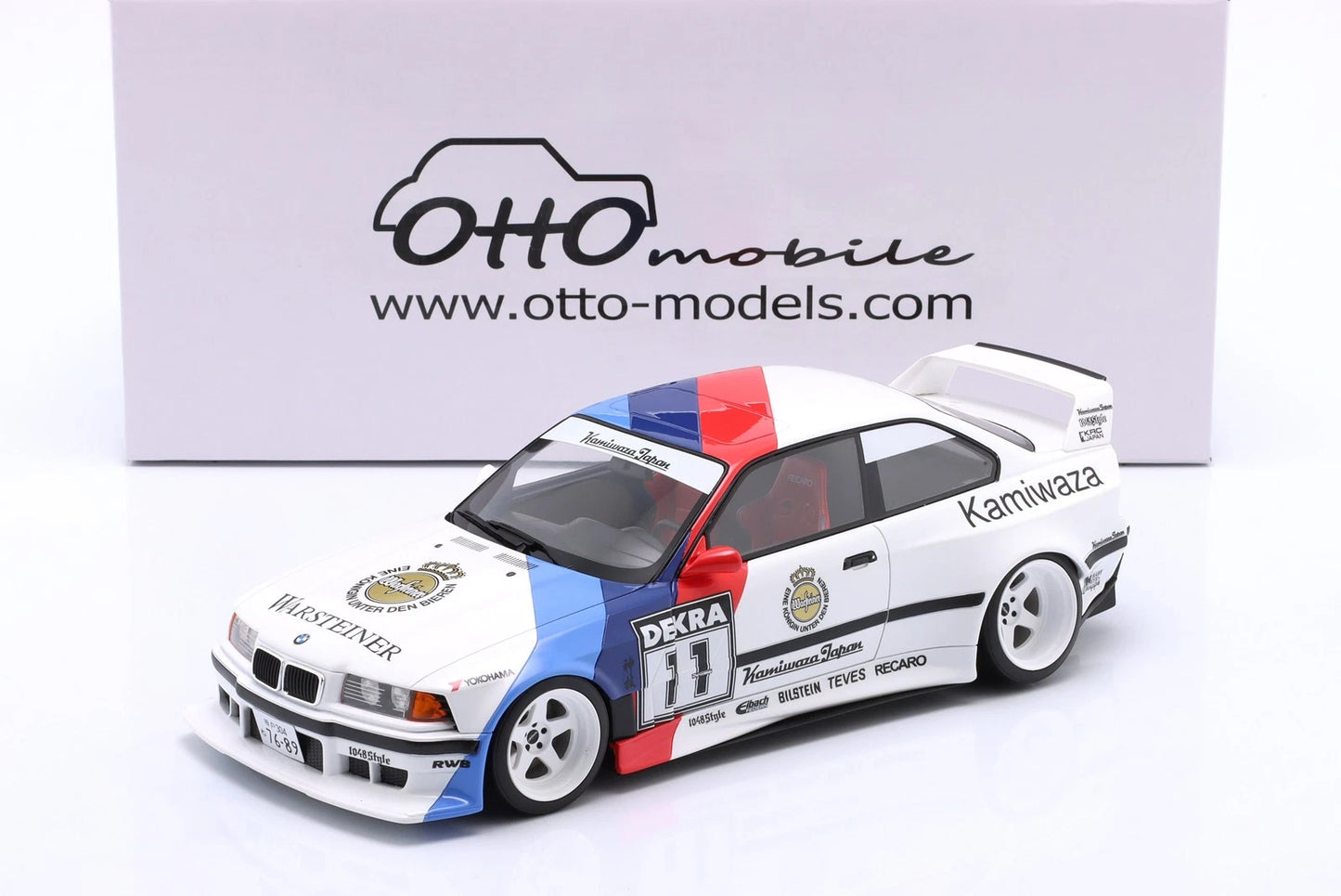 Bmw E36 Khyzyl Saleem Coupe white Limitiert 1:18 OTTO OT1176 Бмв Е36 бял Лимитирана