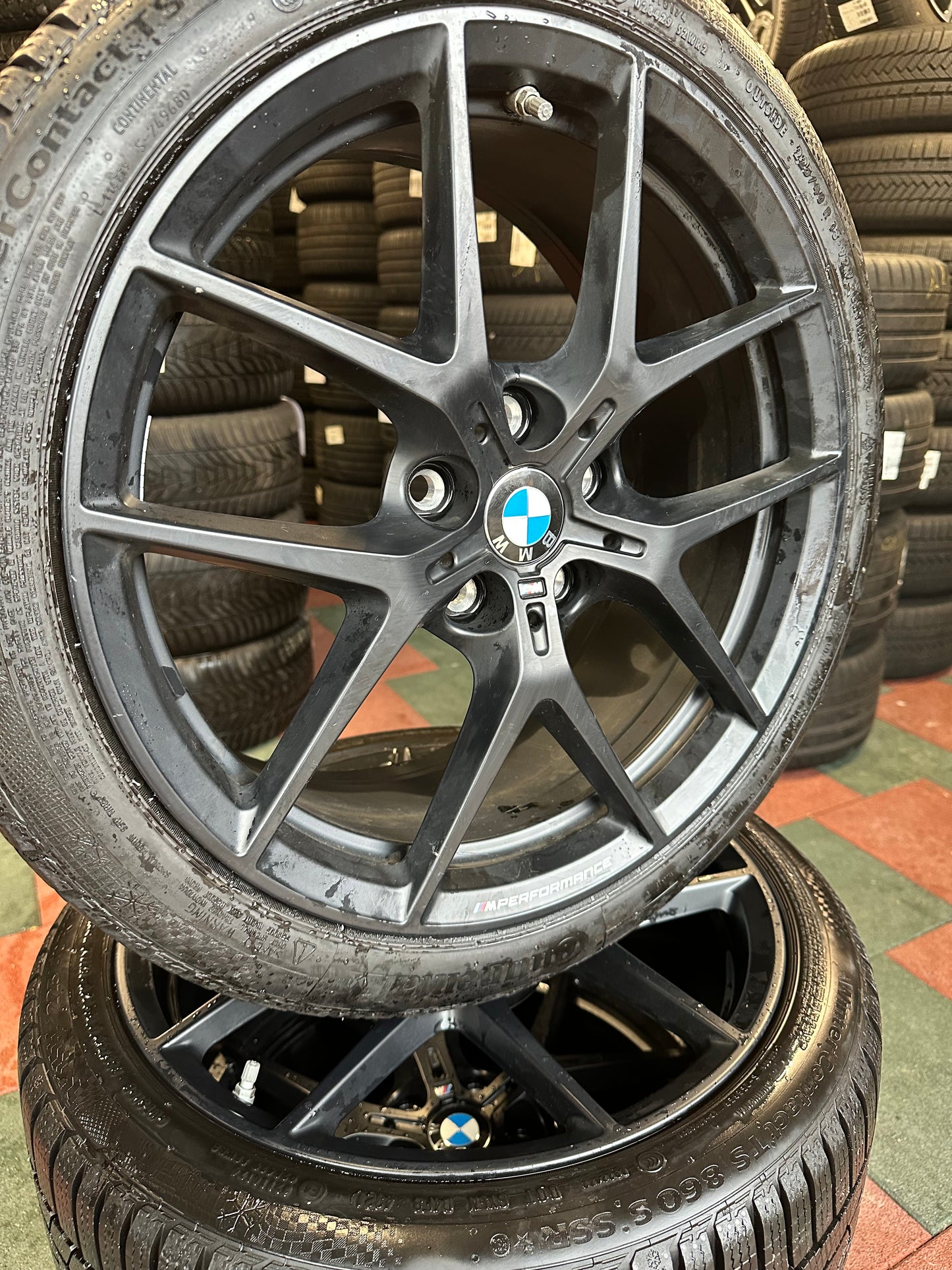 Оригинал BMW 1er F40 2er F44 18 Zoll M Performance M554 Бмв 1-ва 2-ра серия Ф40 Ф44 18 цола Алуминиеви джанти зимен комплект зимни гуми