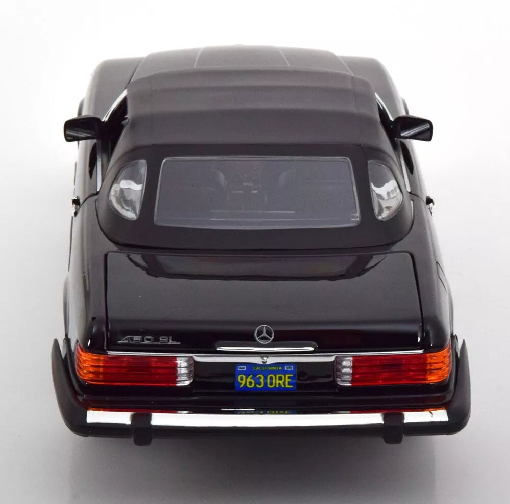 Mercedes Benz 450SL R107 1979 Cabrio black Limited 1000pcs 1:18 NOREV 183724 Мерцедес Бенц 450СЛ Кабрио черен отваряем