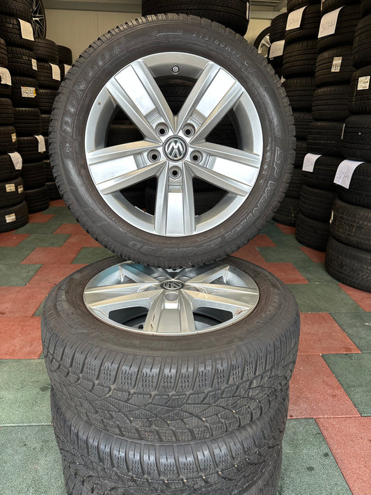 Оригинал VW Volkswagen Transporter T5 T6 17 Zoll Фолксваген Транспортер Т5 Т6 17 цола Алуминиеви джанти зимен комплект зимни гуми