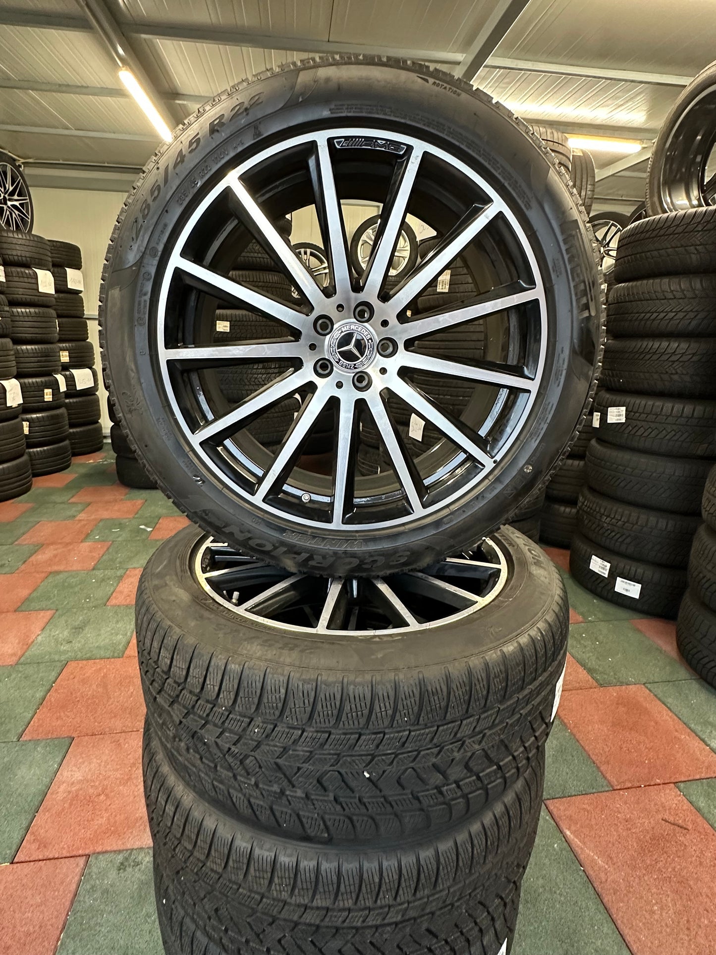 Оригинал Mercedes GLS X167 W167 22 Zoll Мерцедес ГЛС X167 W167 22 цола джанти зимен комплект зимни гуми