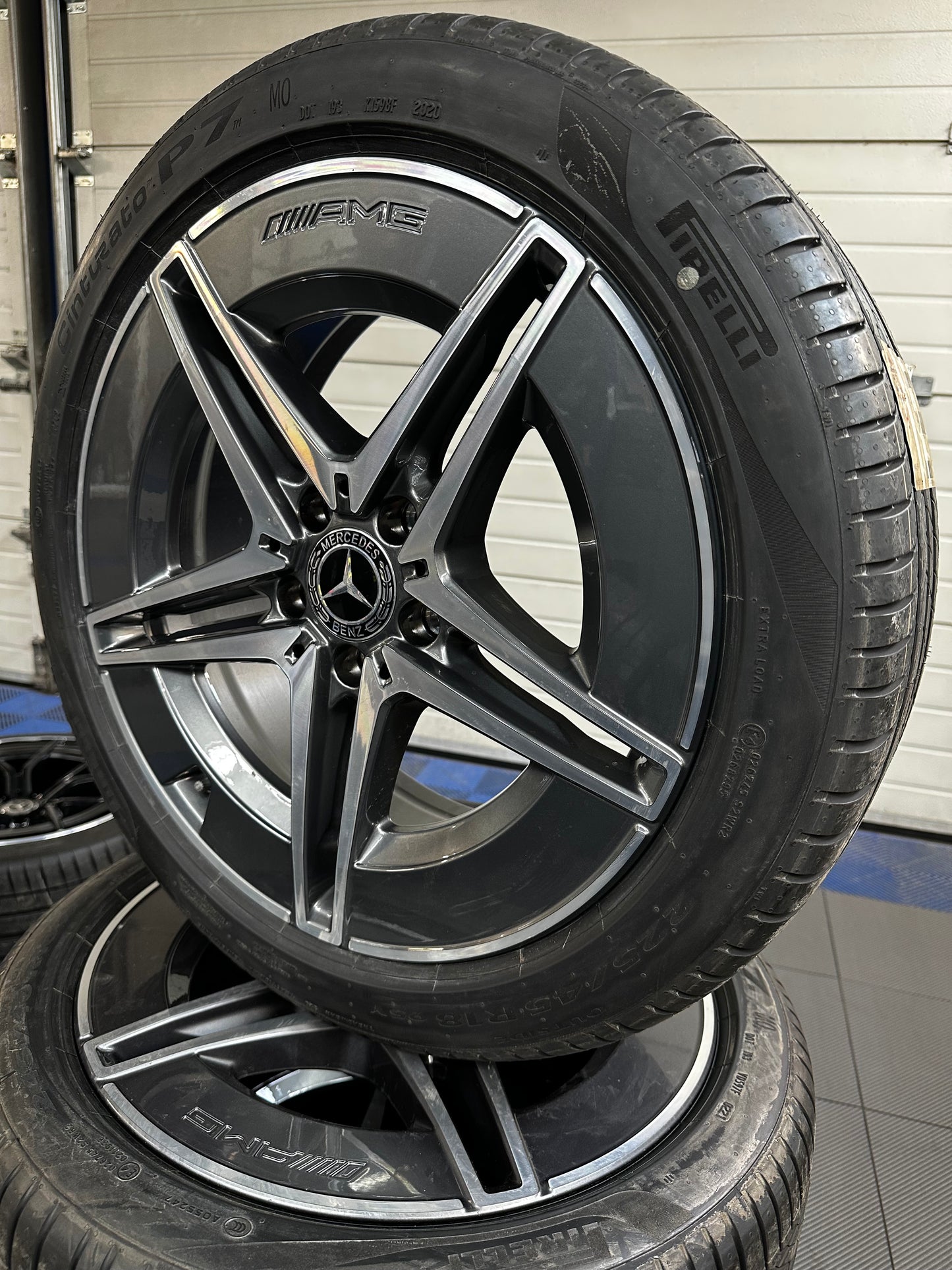 Като Нови Оригинал Mercedes C klasse W206 18 Zoll AMG Мерцедес Ц класа W206 18 цола AMG джанти летен комплект летни гуми