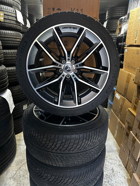 Като Нови Оригинал Mercedes E53 AMG Klasse 20 Zoll W214 Мерцедес Е53 АМГ класа W214 20 цола джанти зимен комплект зимни гуми