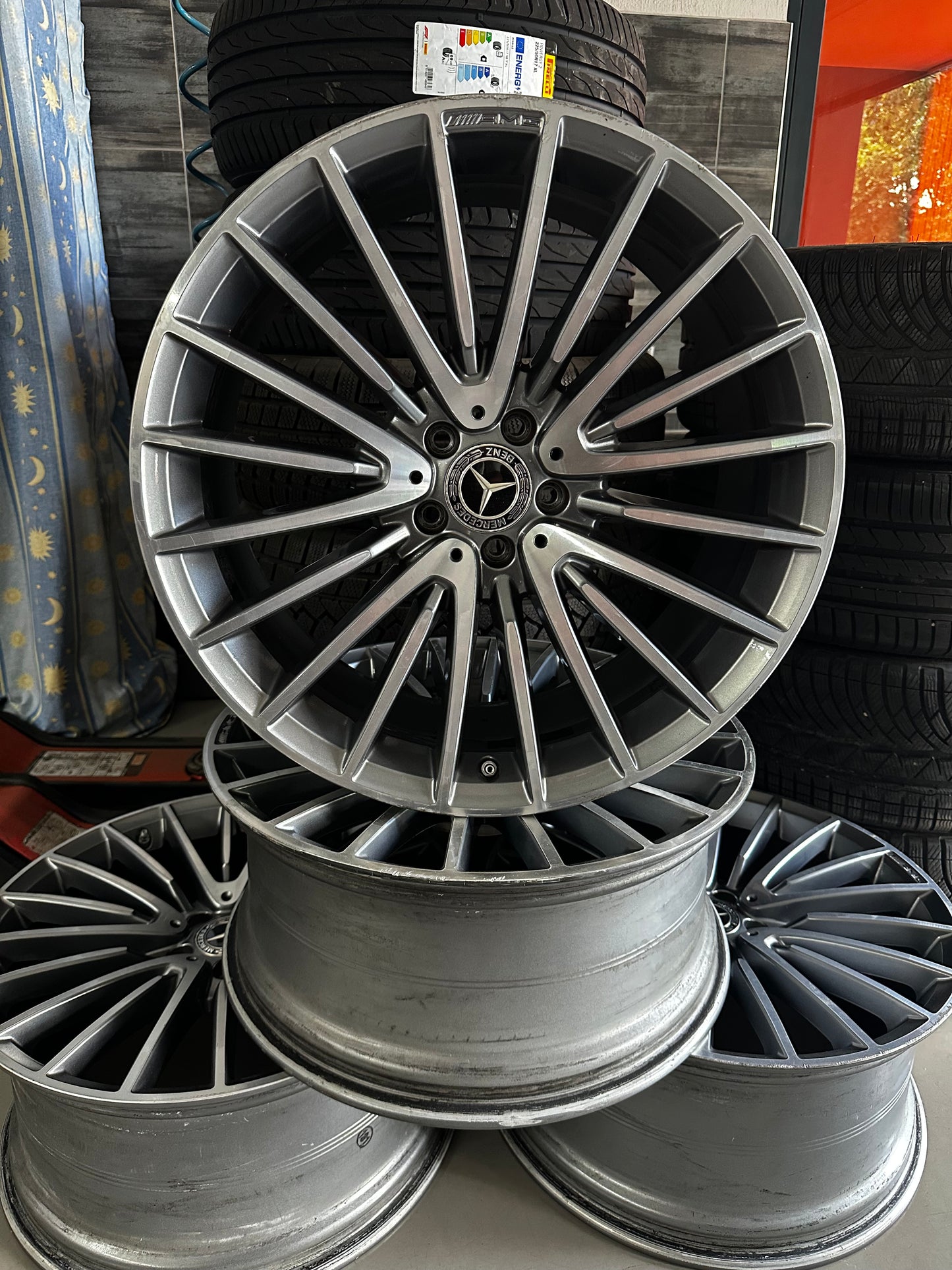 Оригинални Mercedes S Klasse W223 AMG 21 Zoll Мерцедес С Класа W223 Алуминиеви джанти AMG 21 цола A2234011700 A2234011800 9J 10J