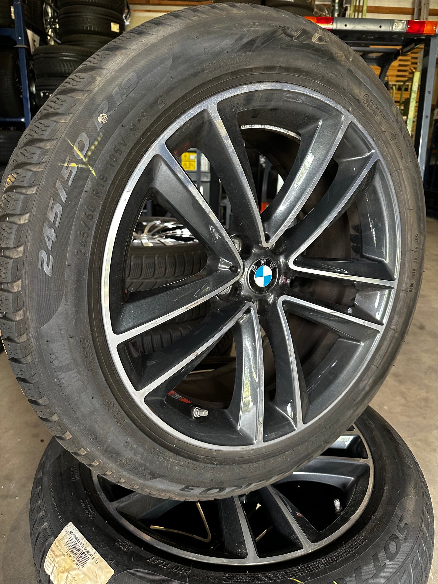 Оригинал BMW X3 X4 G01 G02 7er G11 G12 19 Zoll 630 Бмв 19 цола Г01 Г02 7-ма серия Г11 Г12 Алуминиеви джанти зимен комплект зимни гуми