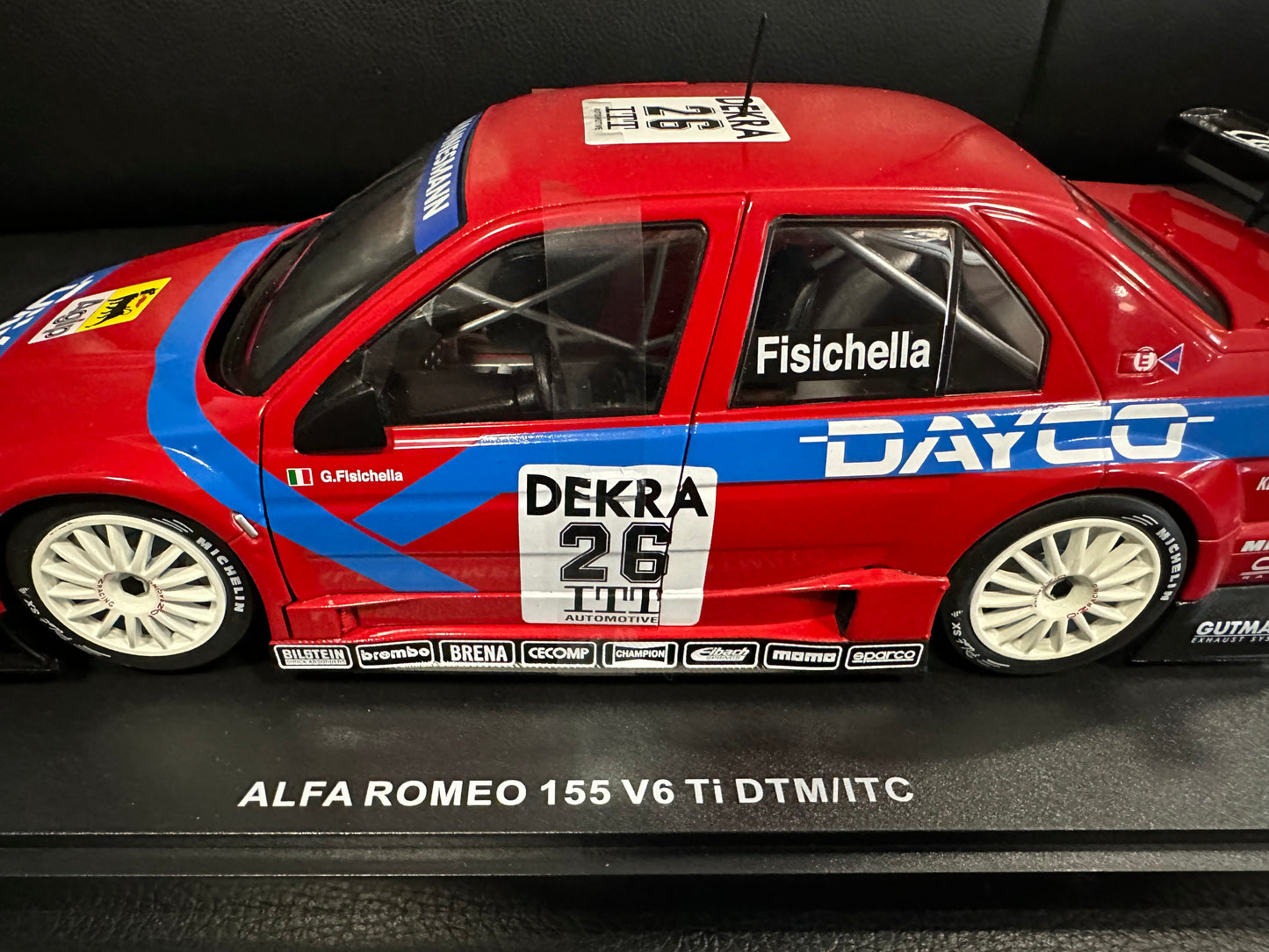 Alfa Romeo 155 V6 TI DTM red 1:18 WERK 83 W1801004 Алфа Ромео 155 червен
