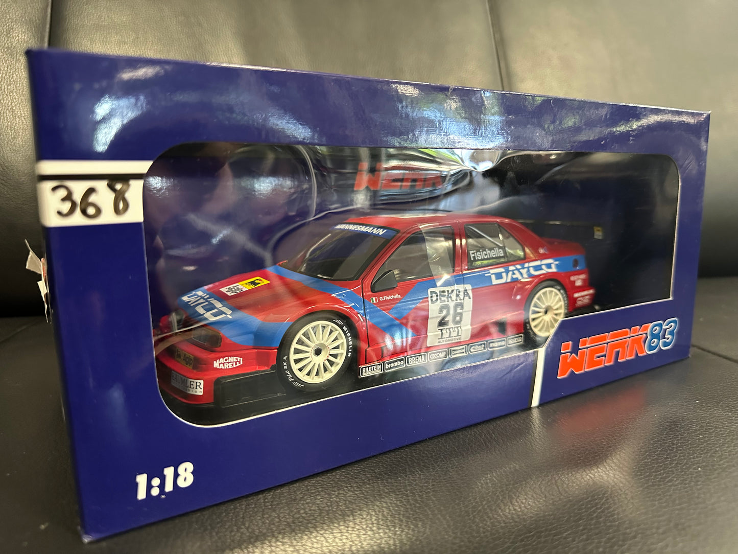 Alfa Romeo 155 V6 TI DTM red 1:18 WERK 83 W1801004 Алфа Ромео 155 червен