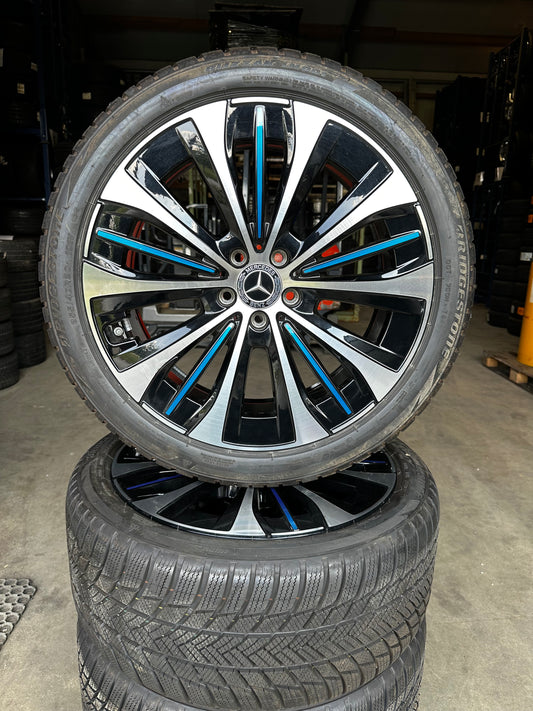 Оригинал като нови Mercedes EQE V295 W295 20 Zoll Мерцедес 20 цола джанти зимен комплект зимни гуми