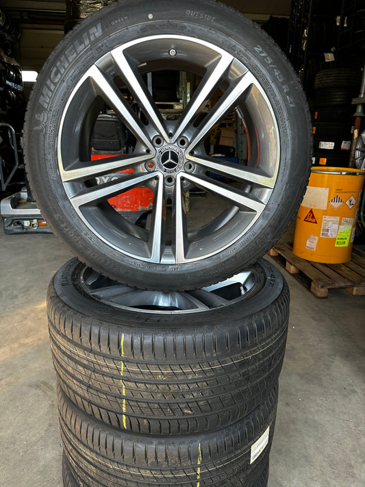 Като Нови Mercedes GLE V167 C167 21 Zoll Мерцедес ГЛЕ 21 цола джанти летен комплект летни гуми