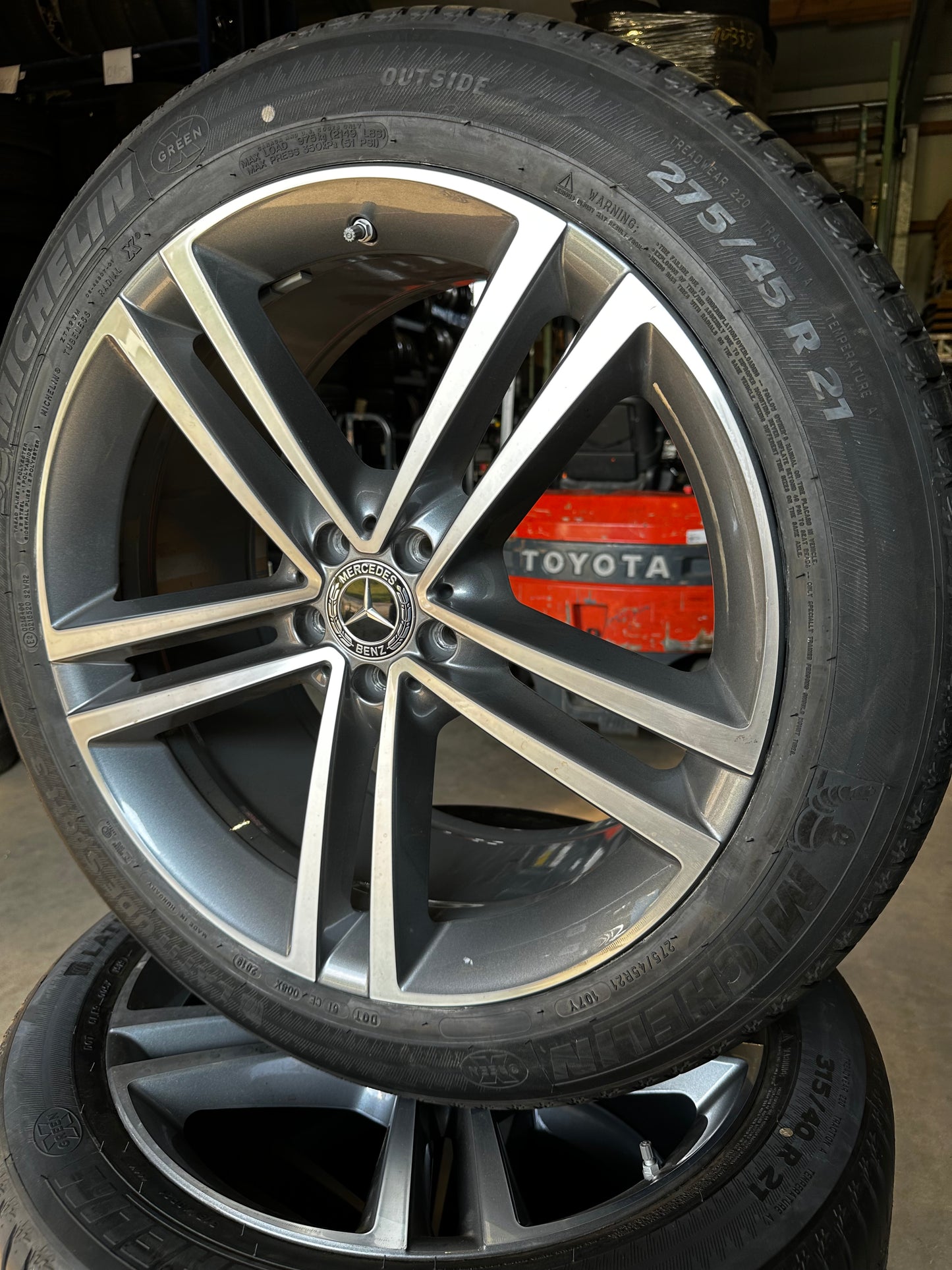Като Нови Mercedes GLE V167 C167 21 Zoll Мерцедес ГЛЕ 21 цола джанти летен комплект летни гуми