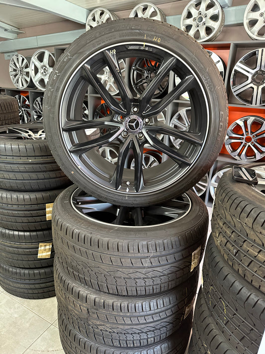 Като Нови Mercedes ML GLE W166 AMG 265 40 21 Zoll Мерцедес МЛ ГЛЕ 265 40 21 цола АМГ алуминиеви джанти летен комплект летни гуми
