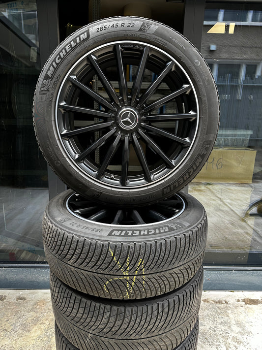 Оригинал Mercedes GLS63 22 Zoll AMG Мерцедес ГЛС63 X167 W167 22 цола джанти зимен комплект зимни гуми