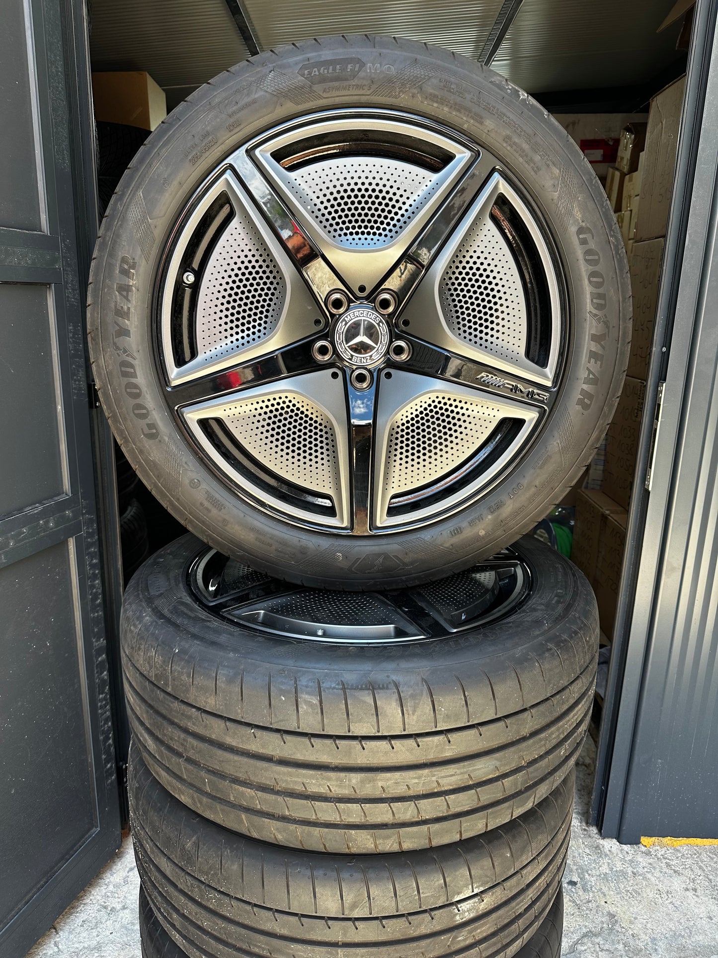 Като Нови Оригинал Mercedes EQS Klasse AMG 20 Zoll W297 V297 20 цола AMG джанти летен комплект летни гуми