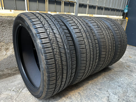4 x Употребявани Като Нови летни Гуми Hankook Mercedes Bmw 255 40 20 / 285 35 20 Цола Мерцедес Бмв